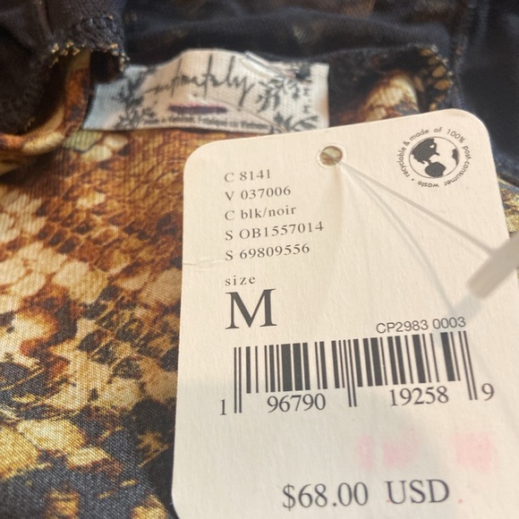 NWT Free People Night Out Snakeskin Bodysuit - Picture 4 of 6